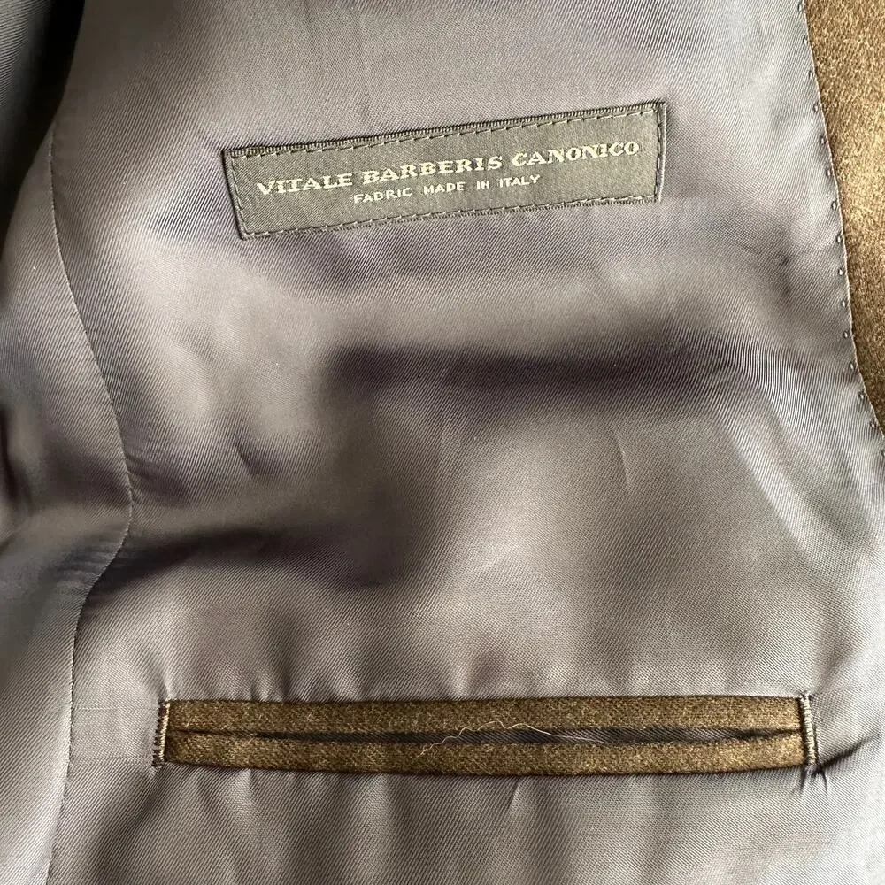 J‎ Crew NWT Ludlow 100% Italian Wool Slim Fit Heathered Navy Blazer Jacket 40 L
